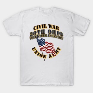 Civil War - 20th Ohio Volunteer Infantry - USA T-Shirt